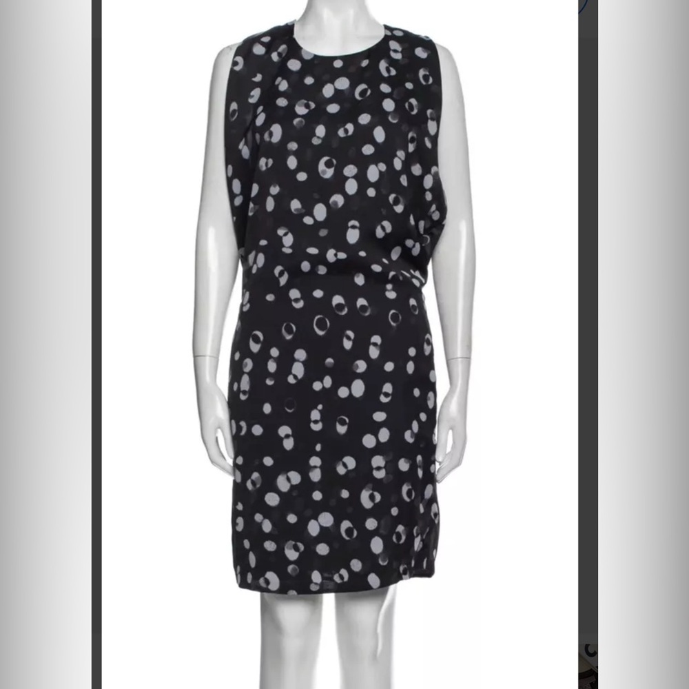 vince printed dress sz m